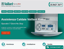 Tablet Screenshot of kalorplus-vaillant.it